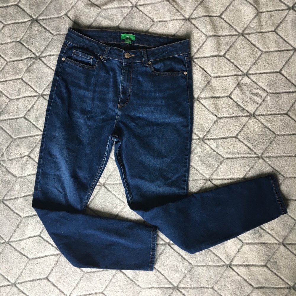 Dip Denim High Waisted Skinny Jeans